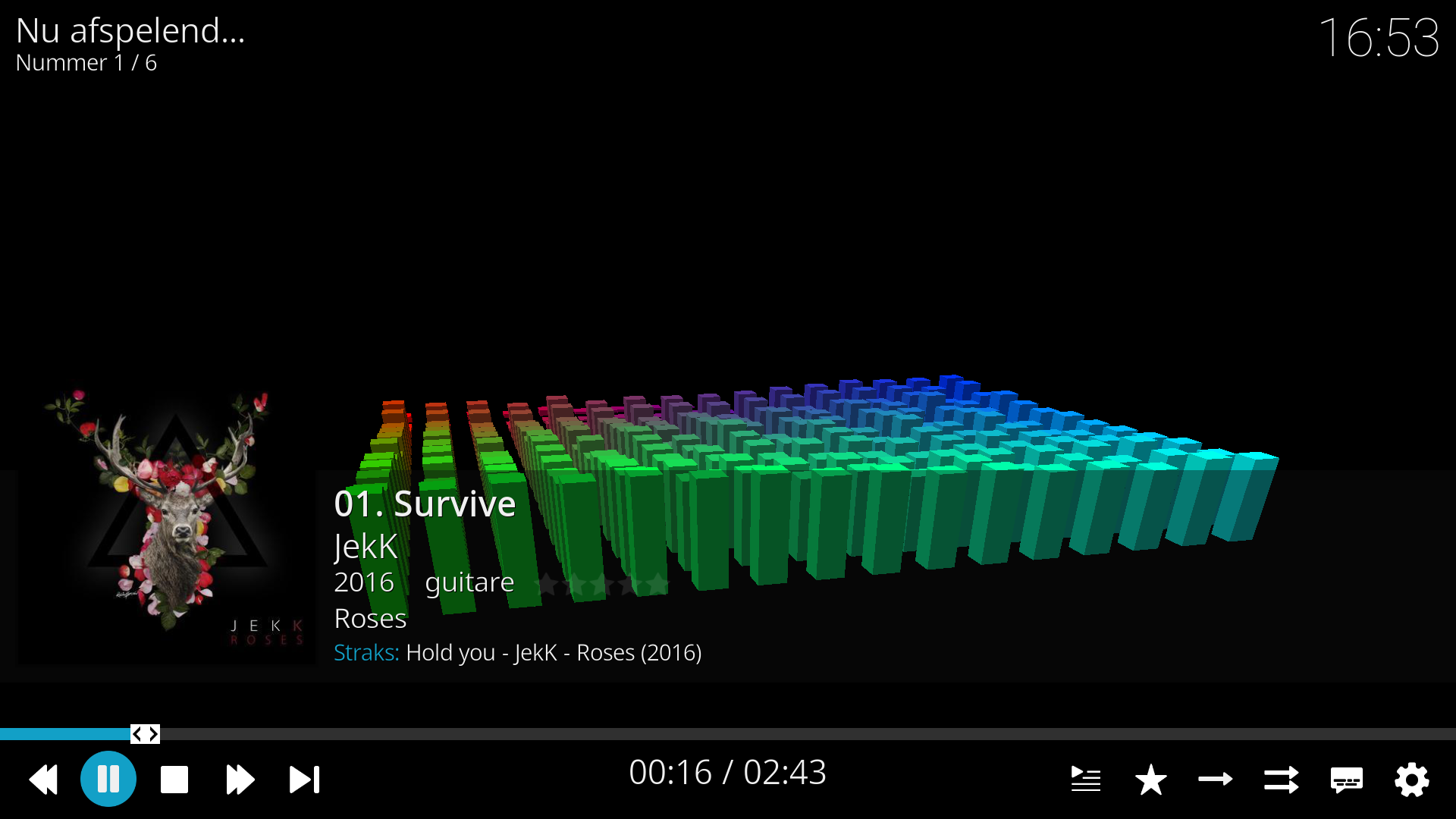 Kodi Spectrum Visualisatie